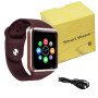 Смарт-годинник Smart Watch A1 розумний електронний зі слотом під sim-карту + карту пам'яті micro-sd. Колір: золотий