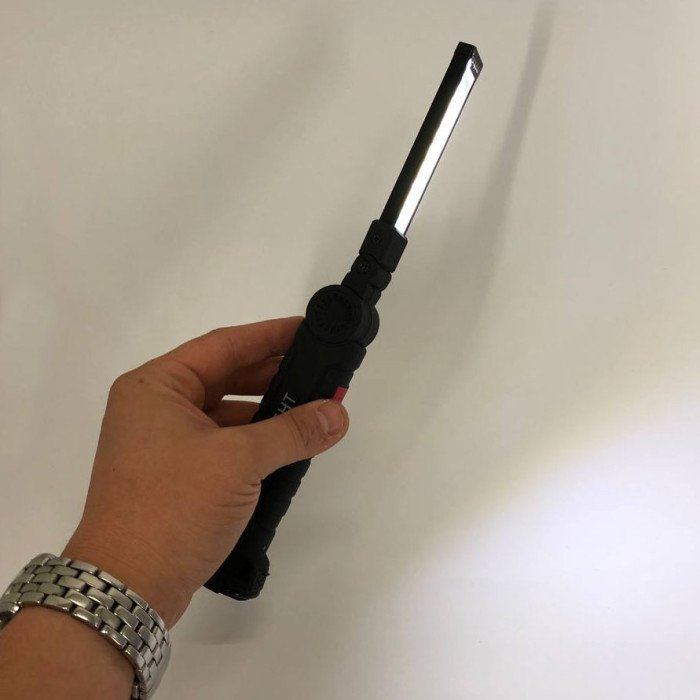 Світлодіодний ліхтар кемпінг W52 SMD + COB, червоний + білий, магніт, гачок, кемпінговий складний ліхтар