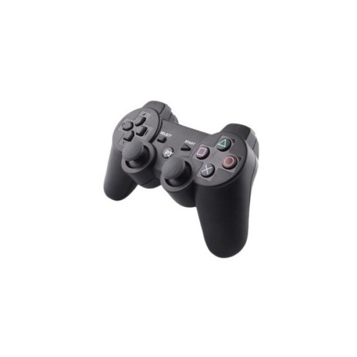 Бездротовий ігровий геймпад Doubleshock PS3/PC акумуляторний джойстик з функцією вібрації. Колір: чорний
