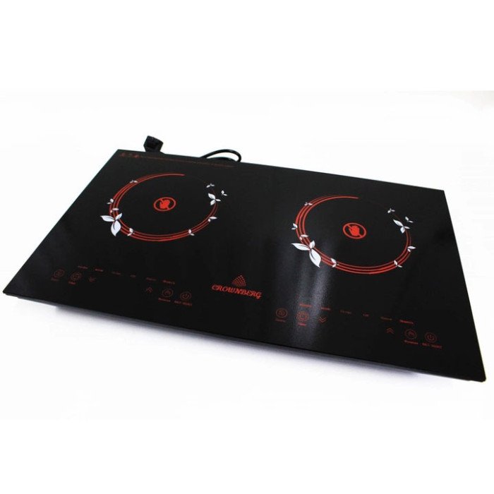 Інфрачервона двокомфоркова плита Crownberg CB-1330 із сенсорним керуванням 2000 Вт