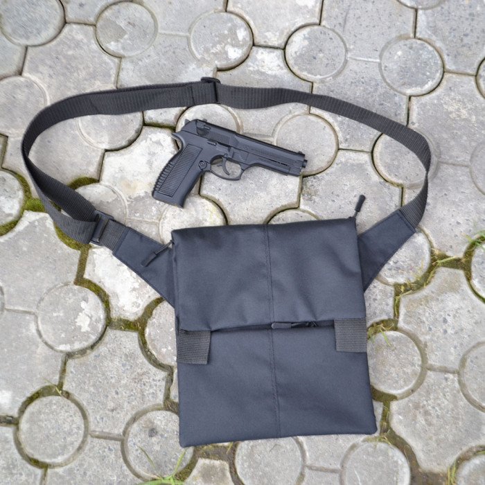 Набір: Сумка з кобурою + ліхтар тактичний POLICE BL-X71-P50