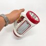 Ліхтар кемпінговий з сонячною панеллю 5158-LED-COB power bank, кемпінговий ліхтар-лампа. Колір: червоний
