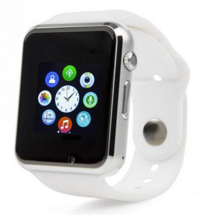 Смарт-годинник Smart Watch A1 розумний електронний зі слотом під sim-карту + карту пам'яті micro-sd. Колір: білий