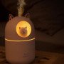 Зволожувач повітря Humidifier H2O Cat USB із котиком на 300мл. Колір: білий