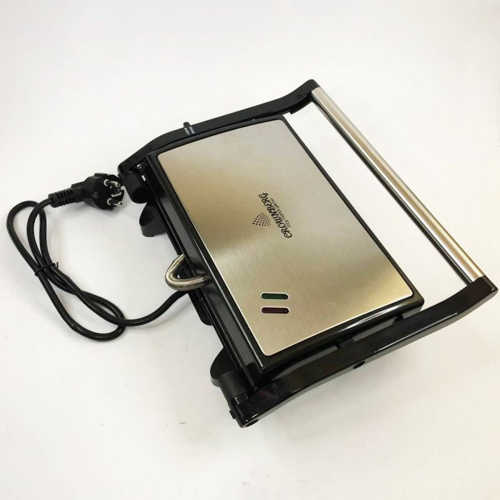 Гриль притискний Crownberg CB-1064, Електричний контактний гриль для дому, електрогриль барбекю 750Вт