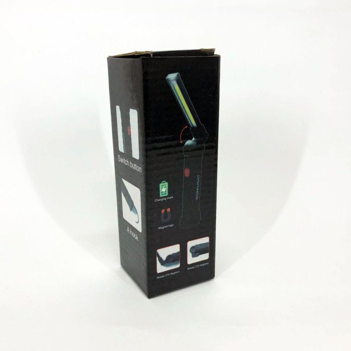 Світлодіодний ліхтар кемпінг W52 SMD + COB, червоний + білий, магніт, гачок, кемпінговий складний ліхтар