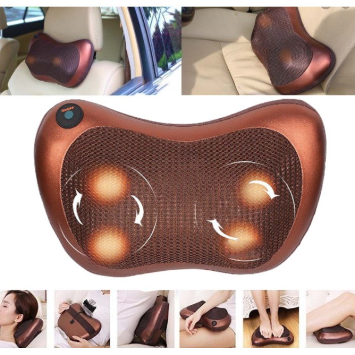 Масажна подушка Car and Home Massage Pillow, масажер для шиї автомобільний