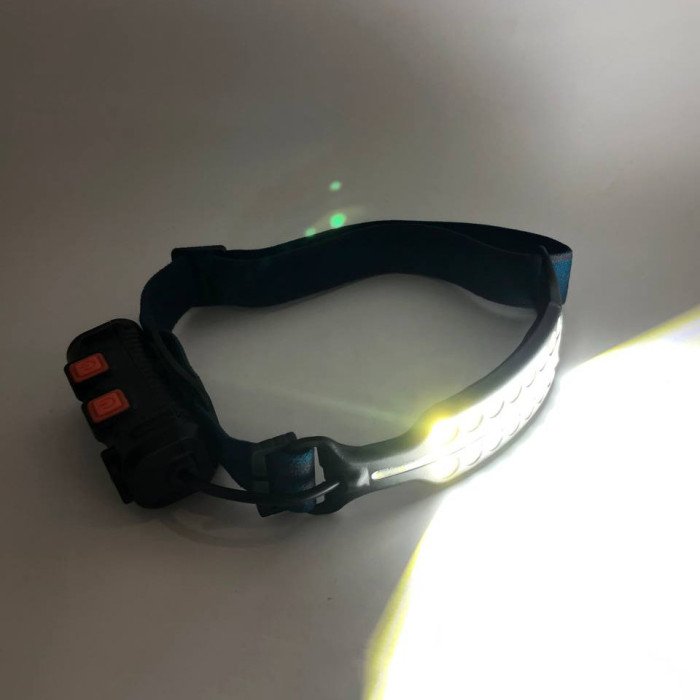 Ліхтар налобний Bailong BL W690-2 акумуляторний з датчиком руху та червоним світлом