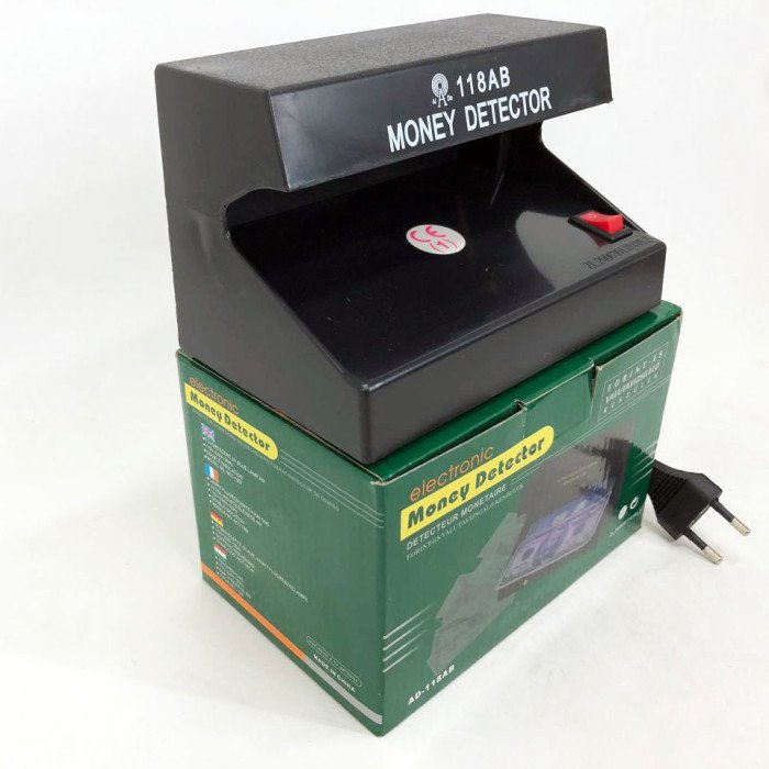 Апарат для перевірки купюр AD-118AB, Ультрафіолетові детектори валют, Ультрафіолет перевірка грошей