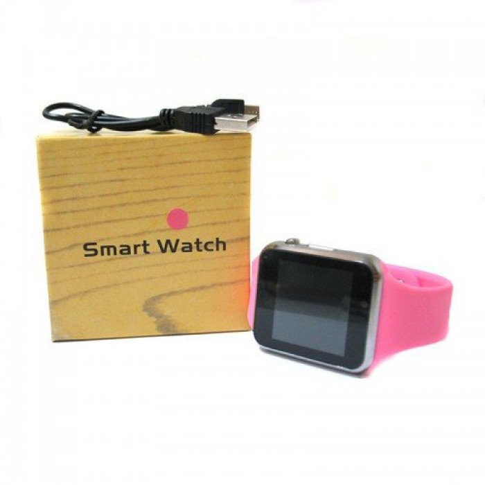 Смарт-годинник Smart Watch A1 розумний електронний зі слотом під sim-карту + карту пам'яті micro-sd. Колір: рожевий