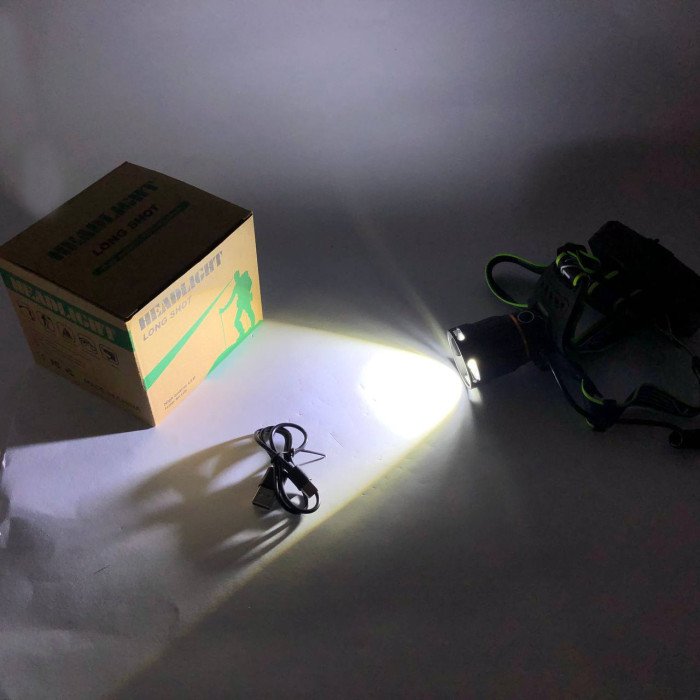 Ліхтарик налобний Bailong BL-A13-3-P360, Ліхтарик налобний потужний, Налобний прожектор