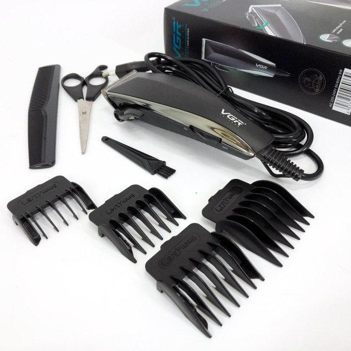 Професійна машинка для стрижки волосся VGR V-033 з функцією тримера та 4 насадками