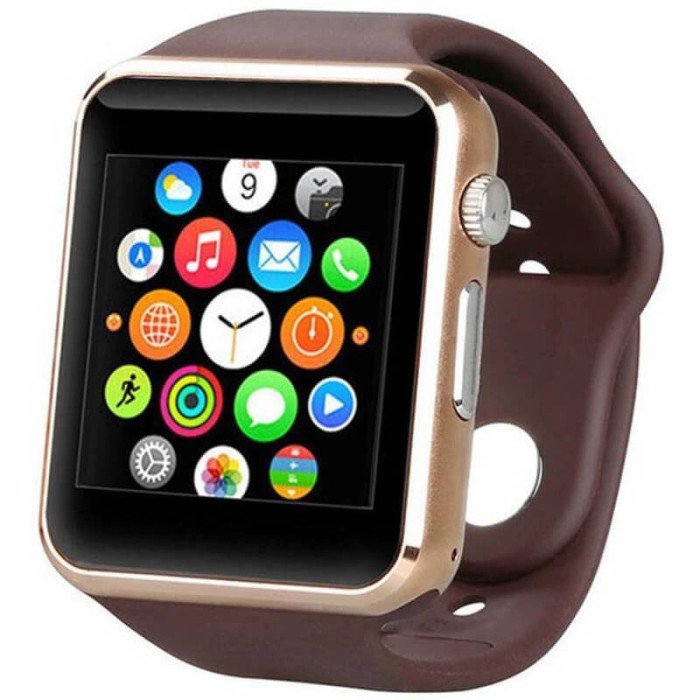 Смарт-годинник Smart Watch A1 розумний електронний зі слотом під sim-карту + карту пам'яті micro-sd. Колір: золотий