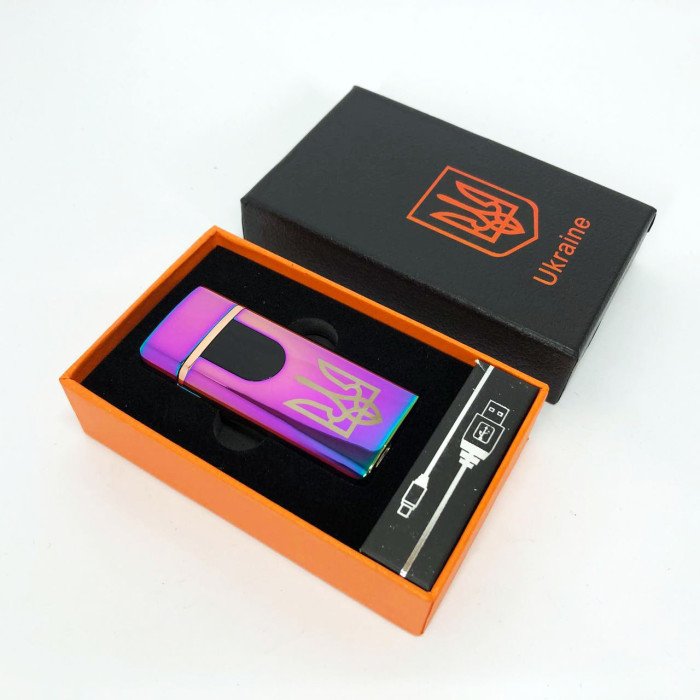 Електрична та газова запальничка Україна, акумуляторна запальничка спіральна HL-431. Колір: хамелеон