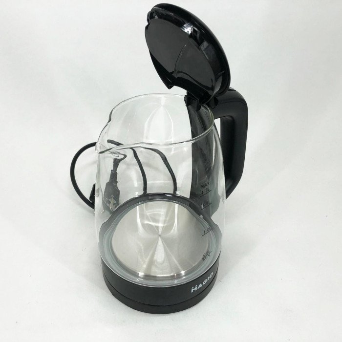 Електрочайник Magio MG-505, прозорий чайник з підсвічуванням, стильний електричний чайник