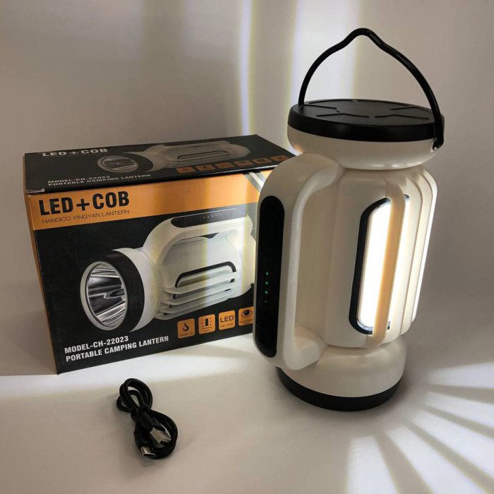 Потужний акумуляторний Ліхтар кемпінговий з функцією Power Bank CH-22023, ліхтарі для кемпінгу