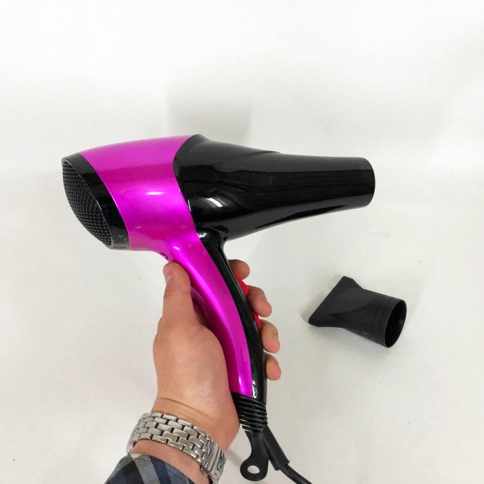 Фен GEMEI GM-1766 2.6 кВт АС, жіночий фен для волосся, електрофен для волосся. Колір: фіолетовий