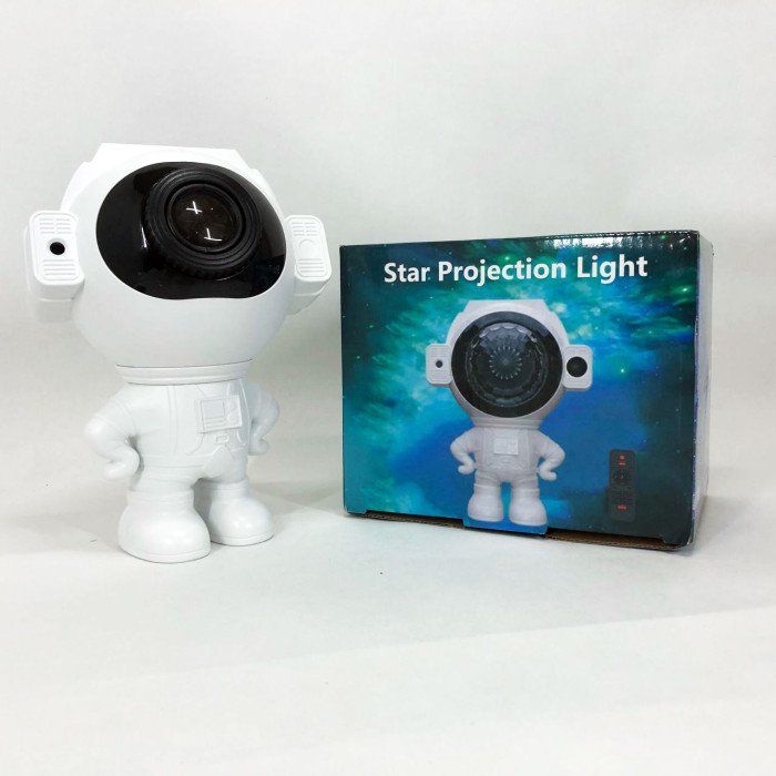 Зірковий 3D проектор Astronaut Bluetooth з пультом, Проектор нічний космонавт зоряне небо в дитячий