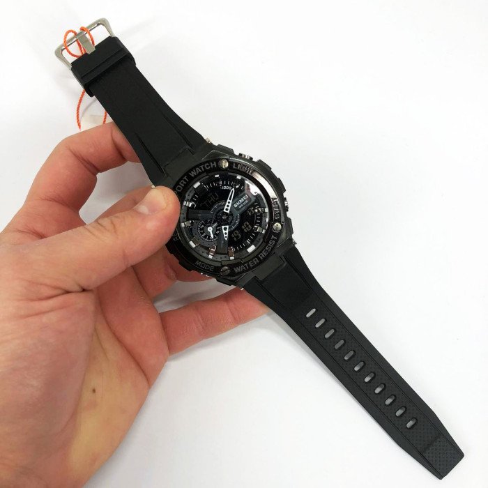 Годинник наручний чоловічий SKMEI 2101BK, армійський годинник протиударний, оригінальний чоловічий годинник спортивний