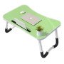 Складаний дерев'яний столик для ноутбука та планшета 60х40х30 см, для роботи лежачи. Колір: зелений