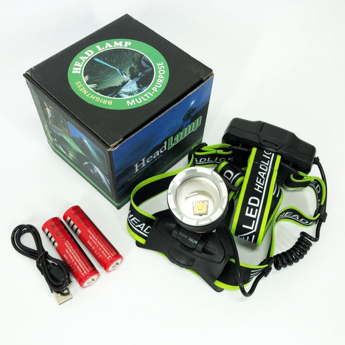 Ліхтар налобний PLD-A12-TG 2x18650, Ліхтарик налобний потужний, Налобний прожектор, Ліхтар для риболовлі