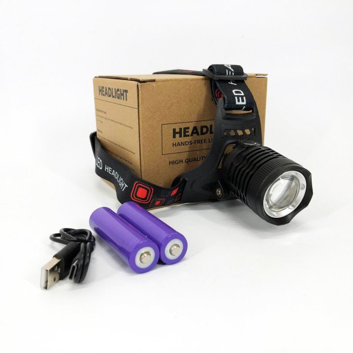 Ліхтарик налобний PLD-8055-2PM10-2TG, Налобний ліхтар з лінзою, Портативний світлодіодний налобний ліхтар