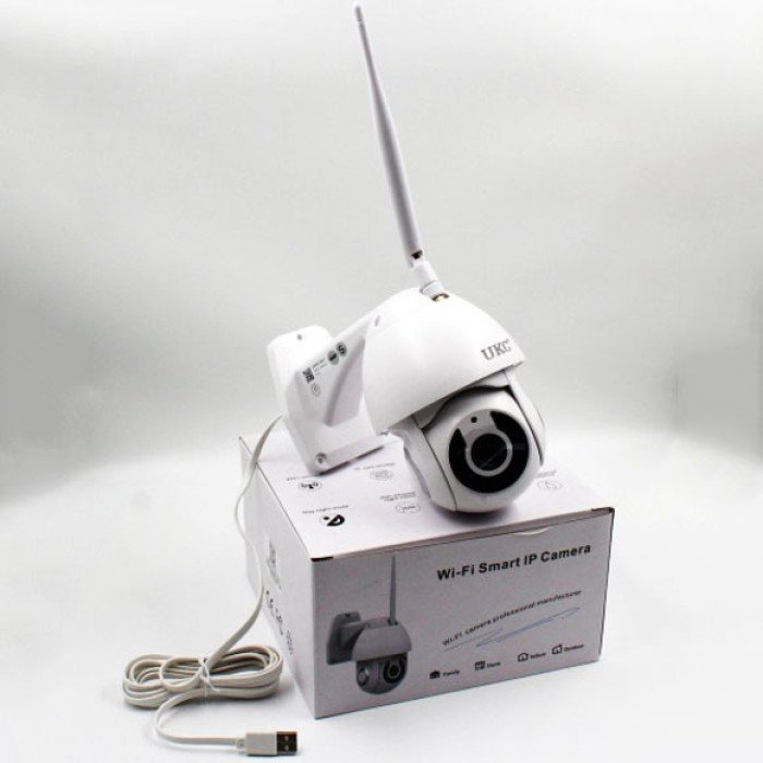 Камера відеоспостереження IP всепогодна поворотна UKC CAMERA v380 C6 IP 1080p 2.0 mp