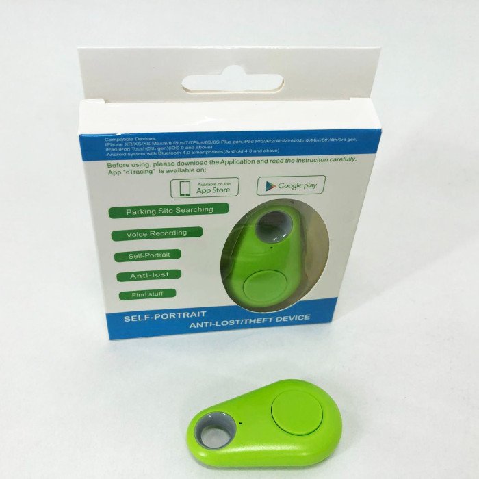Трекер-брелок Anti Lost, Bluetooth брелок антипотеряшка, Брелок-трекер пошуковий. Колір: зелений