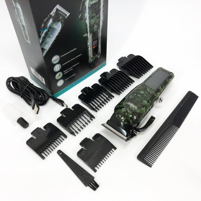 Машинка для стрижки волосся VGR V-665, Машинка для стрижки, Підстригальна машинка, Професійна