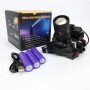 Ліхтар налобний NIGHT VISION FLUORESCENCE CT012-3L-2TG(white+red), Налобний ліхтар з лінзою