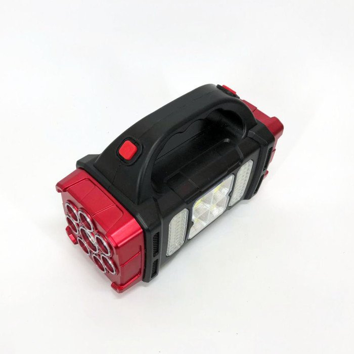 Ліхтар кемпінговий з сонячною панеллю та повербанком HB-1678-2х8LED-6COB, ліхтар кемпінговий світлодіодний