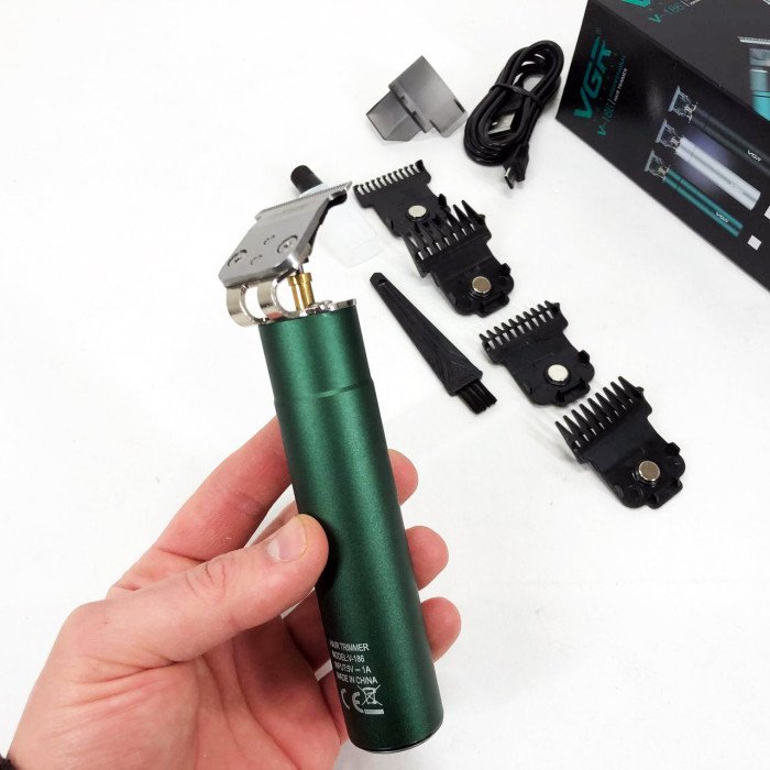 Машинка для стрижки акумуляторна VGR V-186 триммер для волосся та бороди