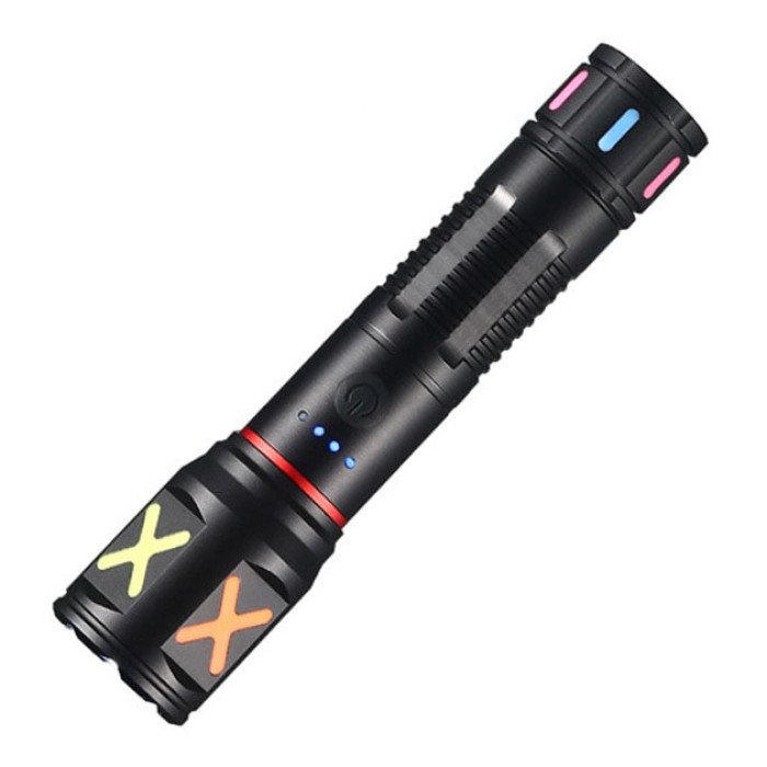 Ліхтар ручний акумуляторний PLD-CA166-3, Ліхтар ручний потужний, Тактичний ліхтар, Ручний ліхтарик led