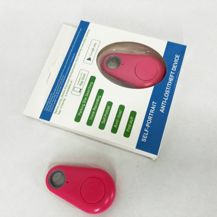 Трекер-брелок Anti Lost, Bluetooth брелок антипотеряшка, Брелок-трекер пошуковий. Колір: рожевий