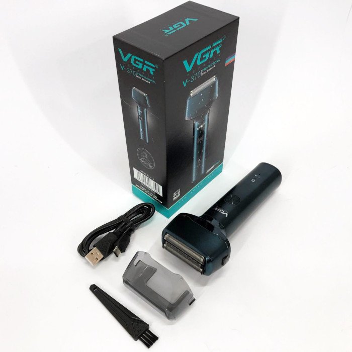 Електробритва VGR V-370, Професійна електробритва, Машинка чоловіча для гоління бездротова