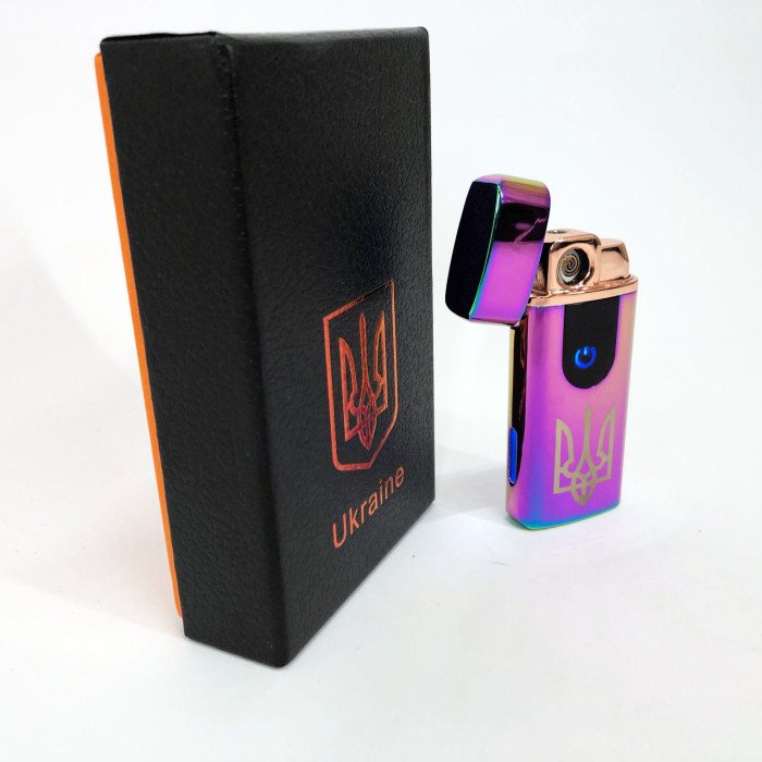 Електрична та газова запальничка Україна, акумуляторна запальничка спіральна HL-431. Колір: хамелеон