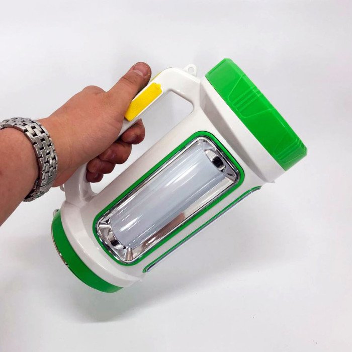 Ліхтар переносний кемпінг 6088-LED+COB з функцією PowerBank, кемпінговий світильник. Колір: зелений
