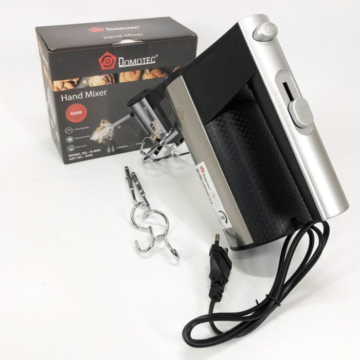 Міксер ручний DOMOTEC R6690 універсальний 5 швидкостей 600 W, Міксер блендер ручний