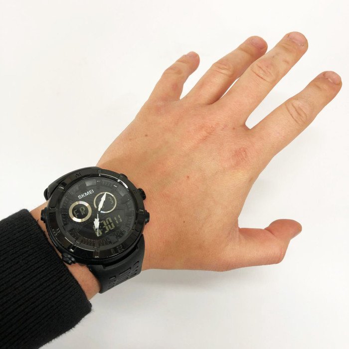 Годинник наручний чоловічий SKMEI 2014BKBK, годинник скмей чоловічий, оригінальний чоловічий годинник спортивний