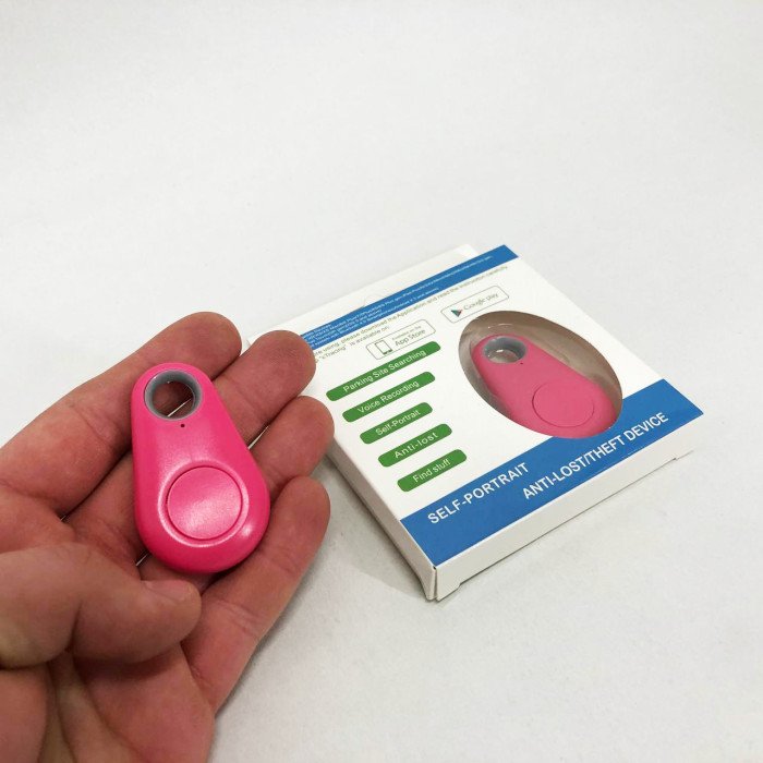 Трекер-брелок Anti Lost, Bluetooth брелок антипотеряшка, Брелок-трекер пошуковий. Колір: рожевий