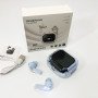 Бездротові вакуумні навушники TWS з дисплеєм LED, вологозахист IPx4 Bluetooth 5.4 з кейсом. Колір: блакитний