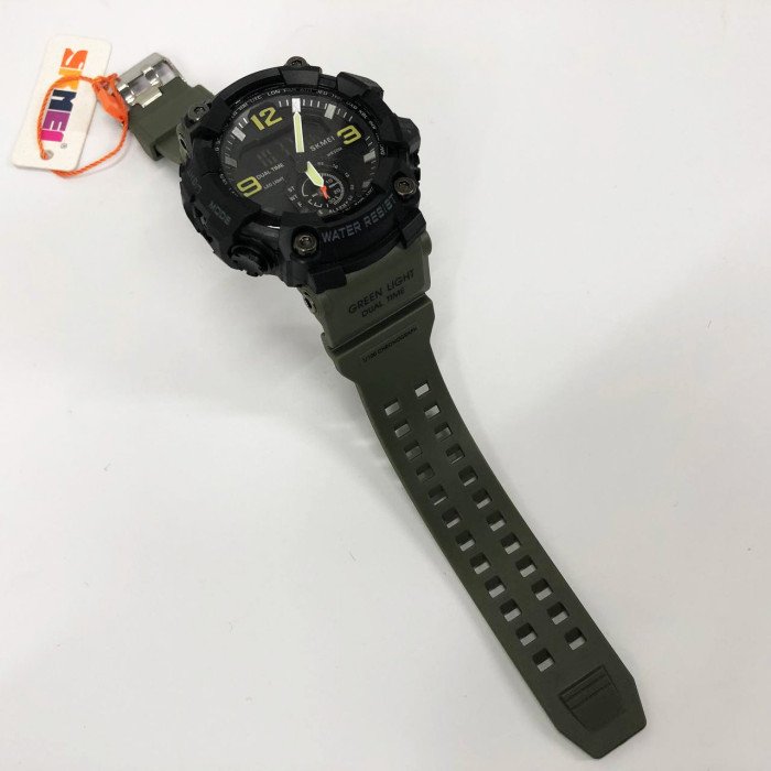 Годинник наручний чоловічий SKMEI 1965AG ARMY GREEN, Годинник армійський оригінал, Годинник спортивний. Колір: зелений