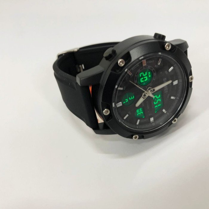 Годинник наручний чоловічий SKMEI 1757BKBK BLACK-BLACK, годинник наручний електронний тактичний. Колір: чорний