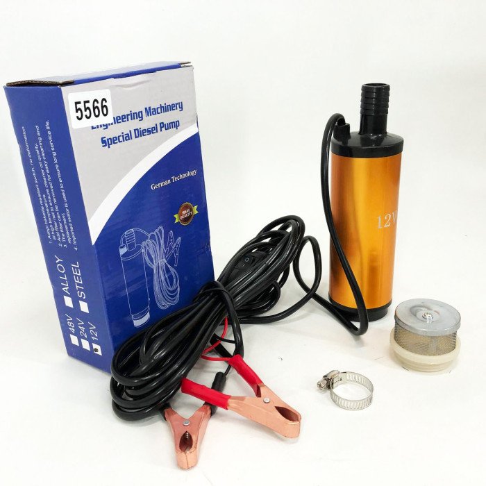Насос занурювальний для перекачування палива дизеля бензину REWOLT Fuel/Diesel Pump 12В 12л/хв