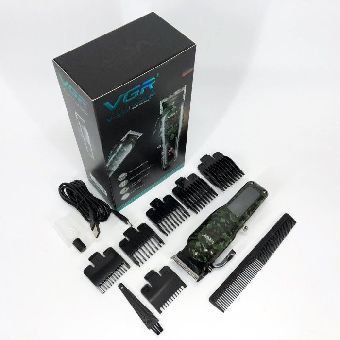 Машинка для стрижки волосся VGR V-665, Машинка для стрижки, Підстригальна машинка, Професійна