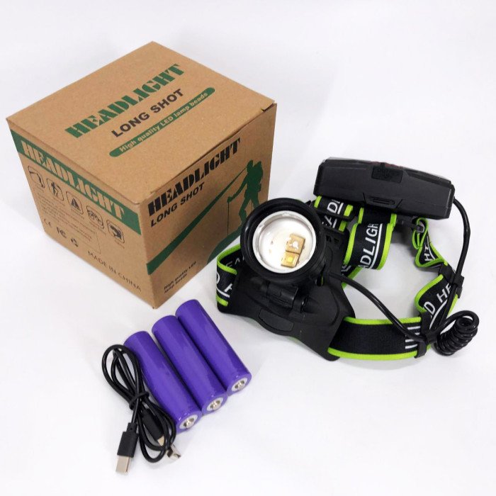 Ліхтарик налобний PLD-A12-2PM10-2TG (WHITE+UV), Ліхтар акумуляторний для риболовлі, Ліхтарик налобний потужний