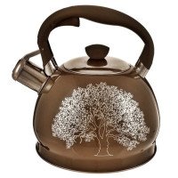 Чайник із свистком Edenberg EB-1956 2 літри чайник із нержавіючої сталі для всіх видів плит Brown Чайник із свистком Edenberg EB-1956 2 літри чайник із нержавіючої сталі для всіх видів плит Brown