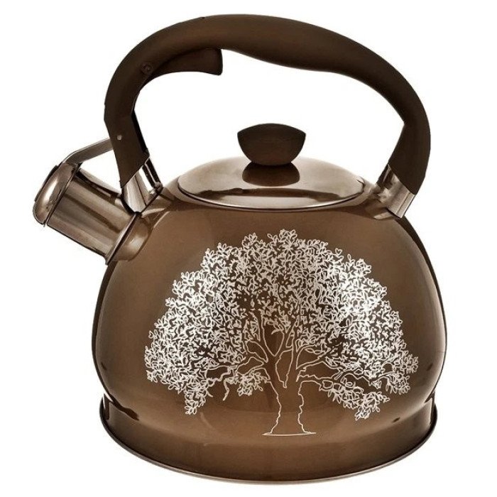 Чайник із свистком Edenberg EB-1956 2 літри чайник із нержавіючої сталі для всіх видів плит Brown