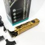 Машинка для стрижки волосся і бороди VGR V-097, Машинка для підстригання Окантувальна машинка. Колір: золотий