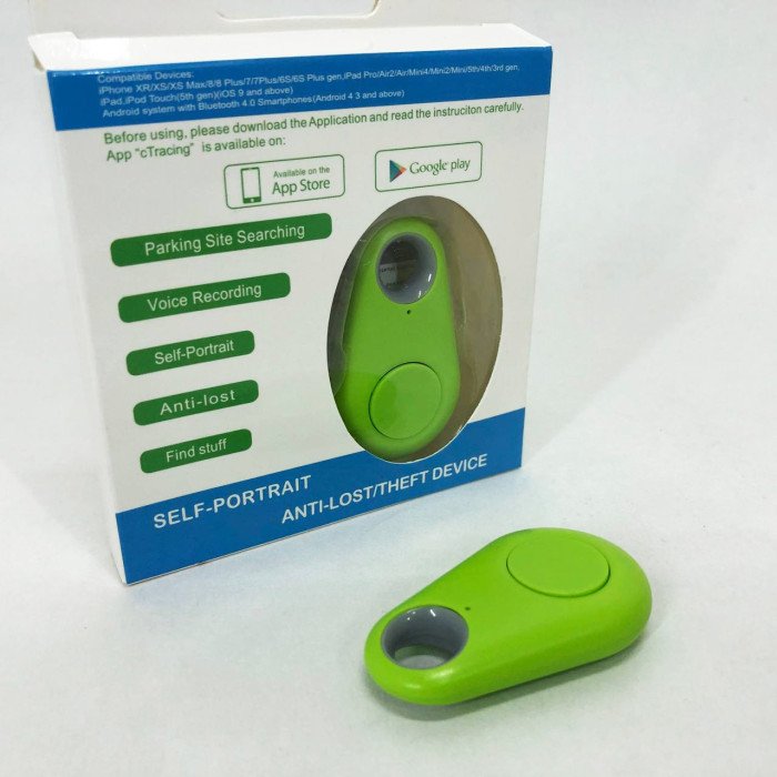 Трекер-брелок Anti Lost, Bluetooth брелок антипотеряшка, Брелок-трекер пошуковий. Колір: зелений